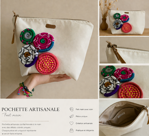 Pochette artisanale faite main – Création unique